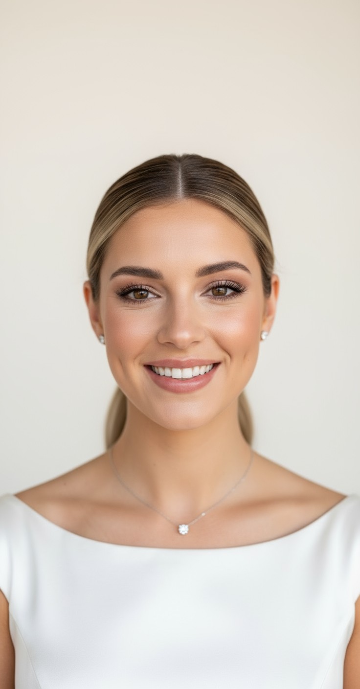 After Sleek Ponytail For Wedding